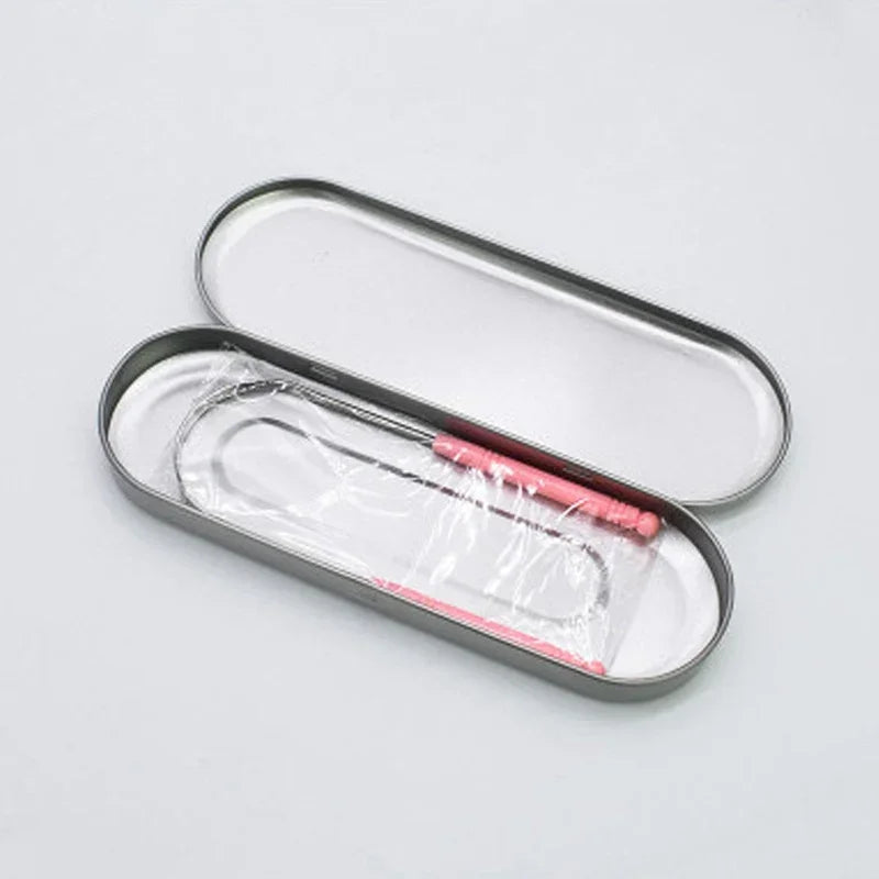 BariBlends Stainless Steel Tongue Scraper