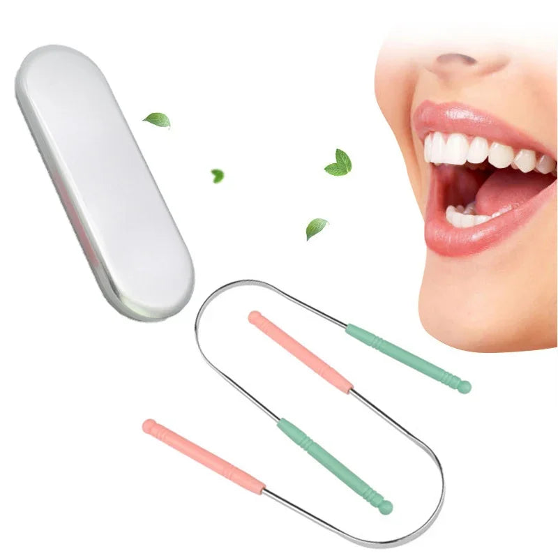 BariBlends Stainless Steel Tongue Scraper