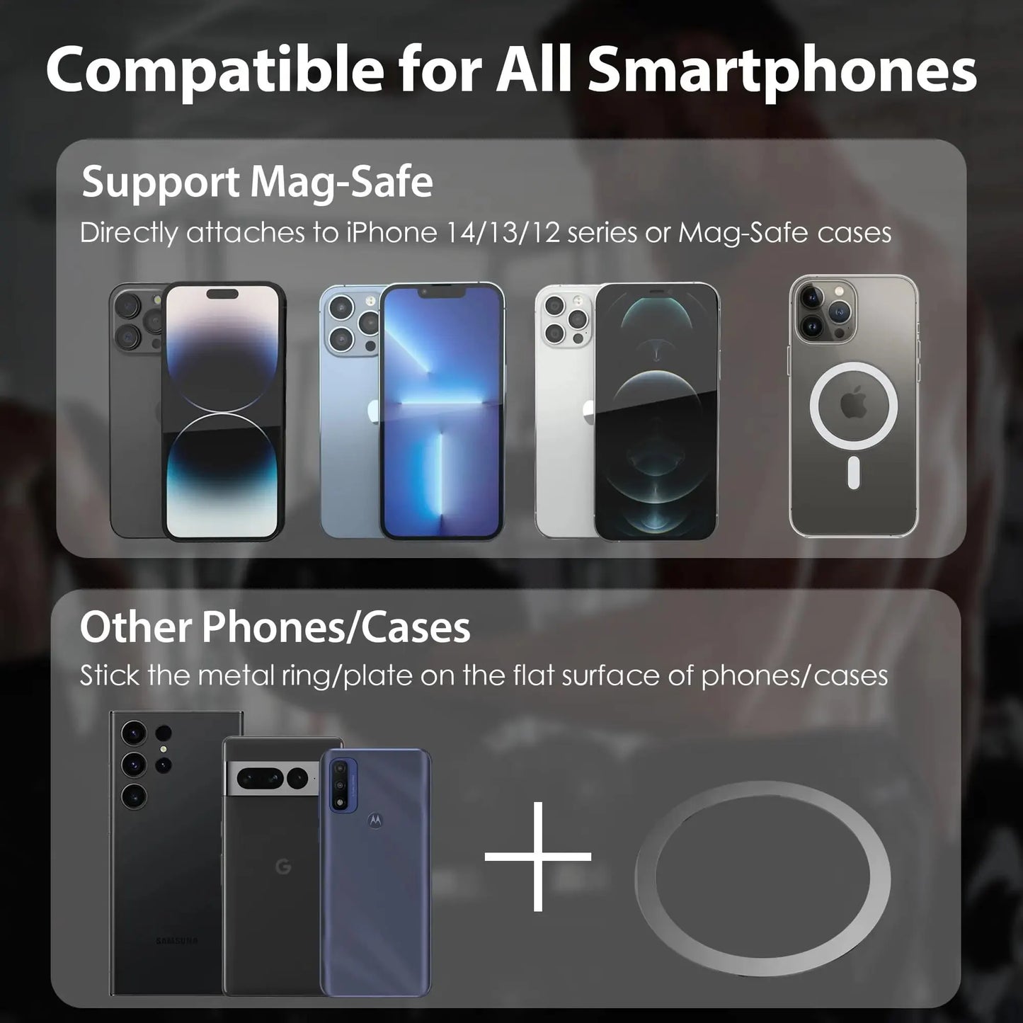 BariBlends Magnetic Gym Phone Mount