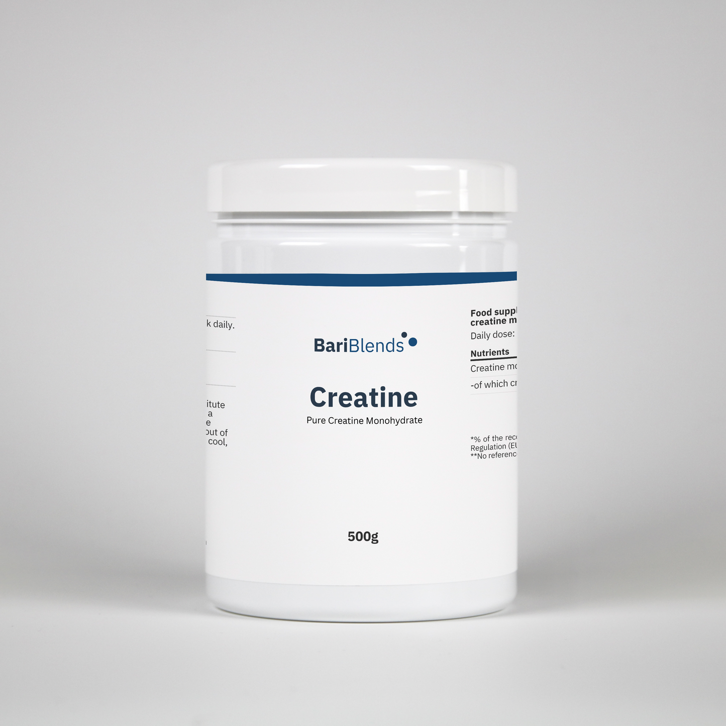 BariBlends Pure Creatine: Muscle Support - 500g